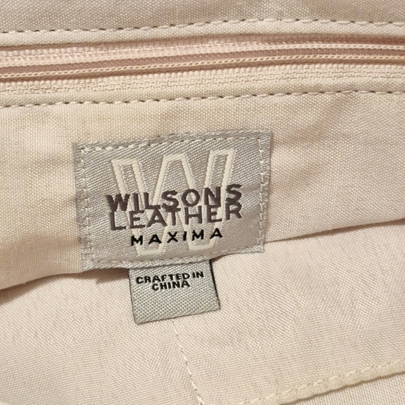 Wilsons Leather Red Tote Bag with Structured Design - Picture 4 of 6